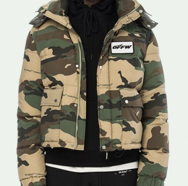 Péřová bunda Off white Camouflage původní cena 1650 Euro