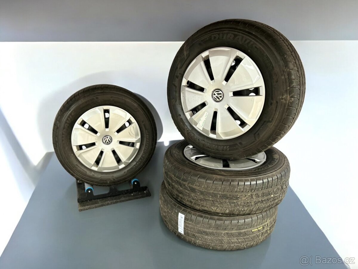 Plechová sada VW 5x120 r16 + letní 215/65r16C