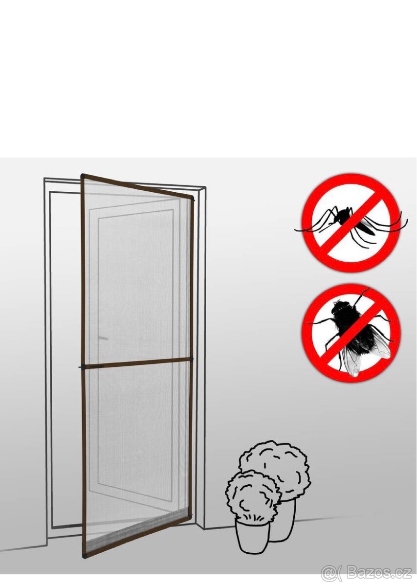 Síť proti hmyzu do dveří