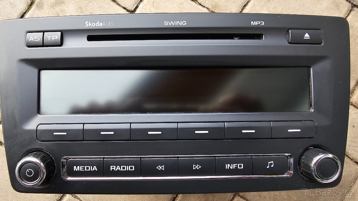 Originál autorádio Blaupunkt škodaAuto Swing Mp3