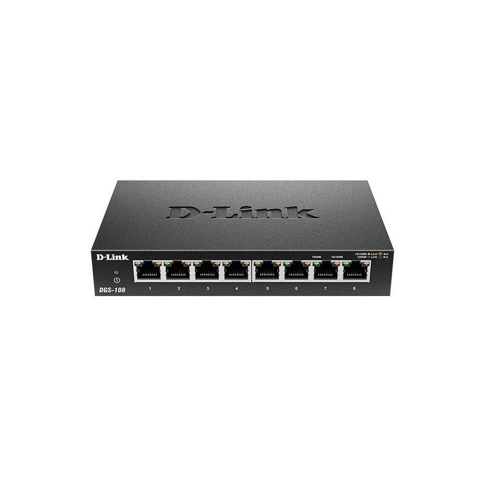 NOVÝ 8-Port Gigabit Switch D-Link DGS-108