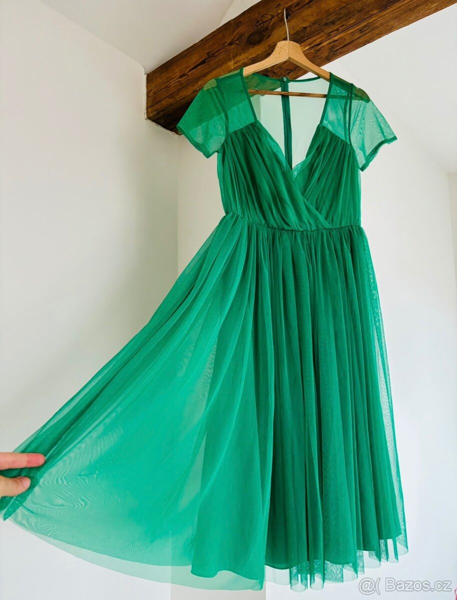 Asos nádherné zelené šaty NOVÉ s visačkou