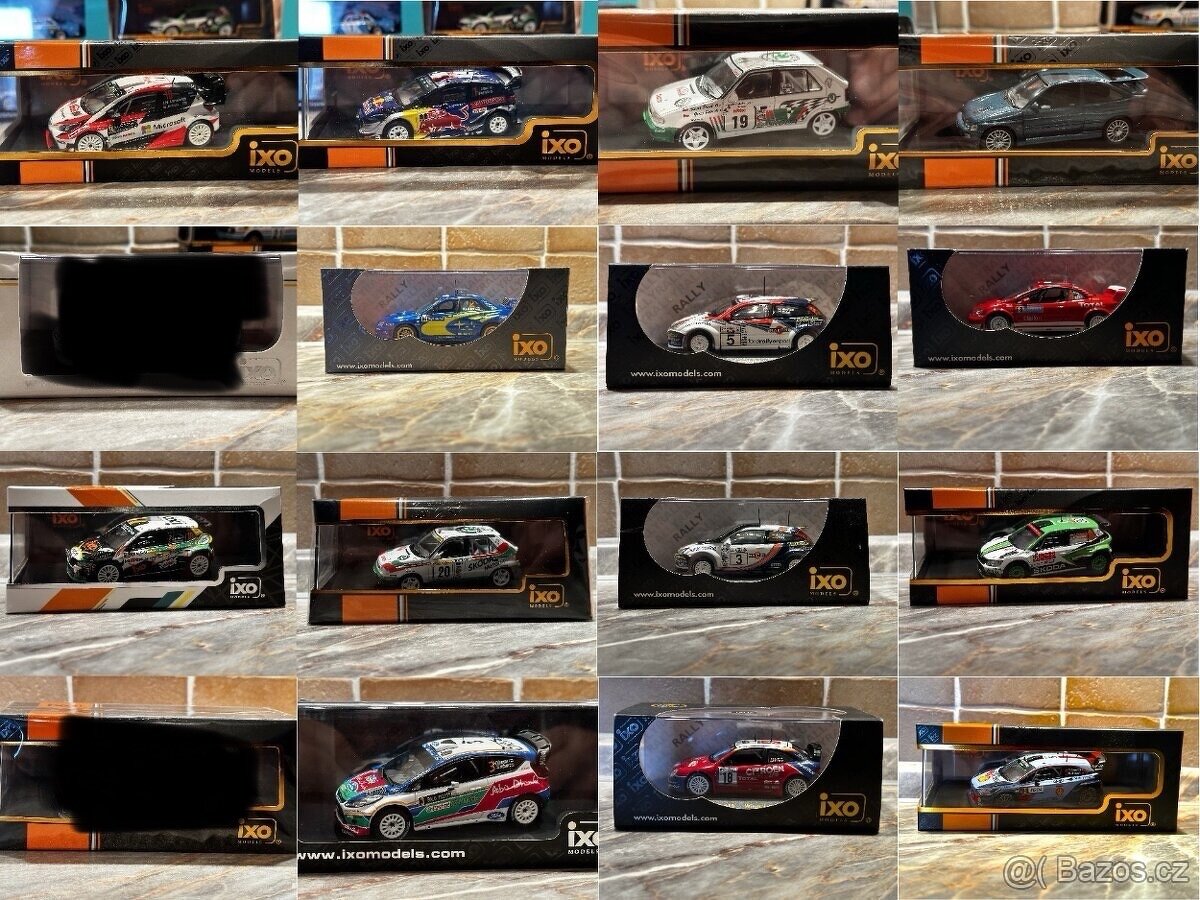 Rally modely Ixo 1:43 (WRC, Škoda, Ford...) i starší rarity