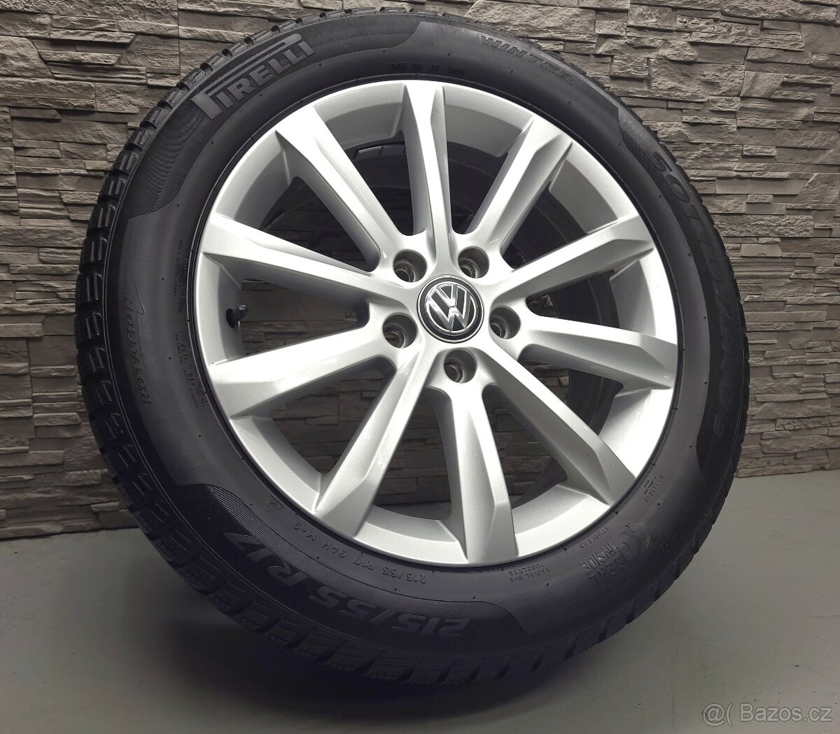 17" Originál VW Helsinky 5x112 zimní pneu 5-6,5mm