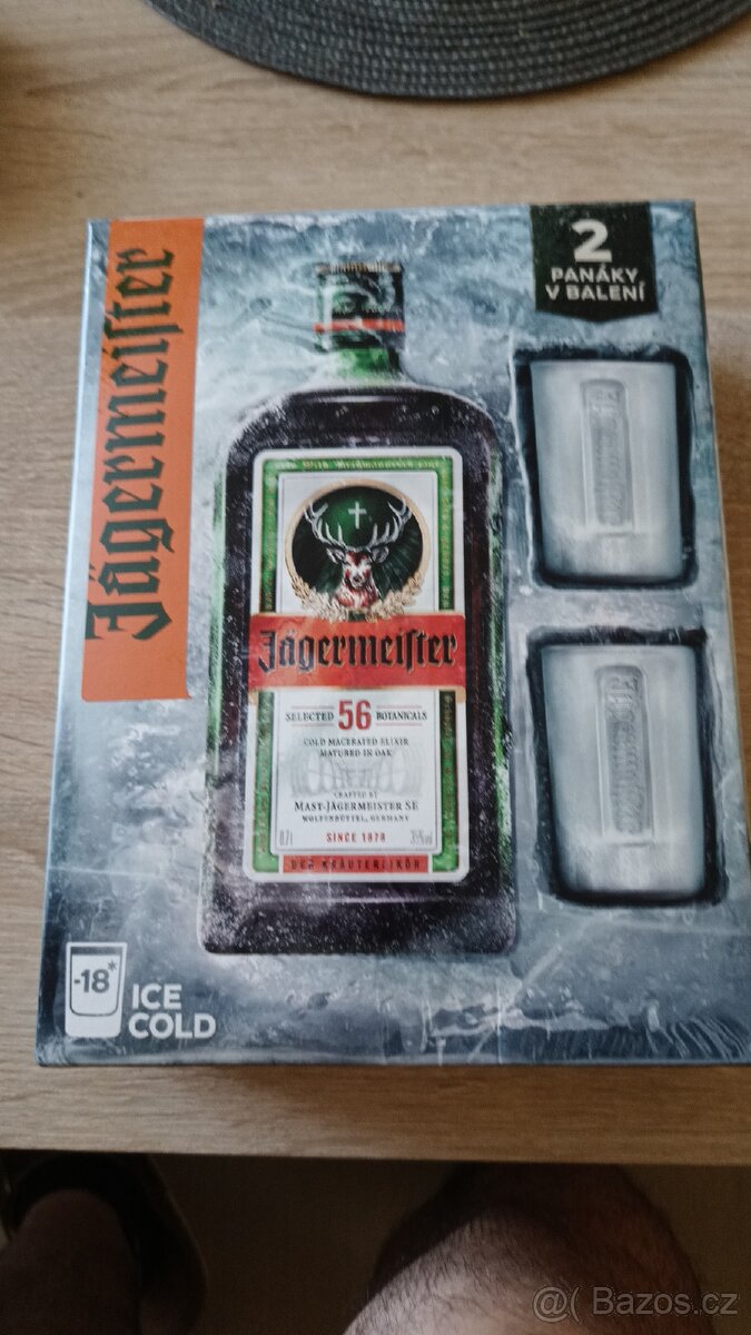 Jagermeister 0,7l + skleničky