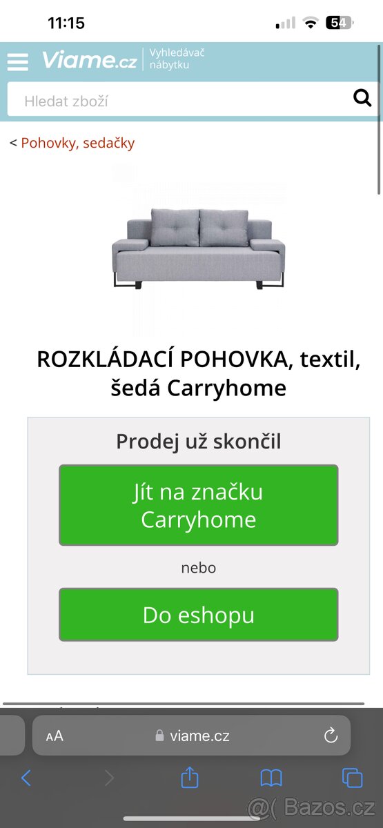 Rozkládací pohovka Carryhome