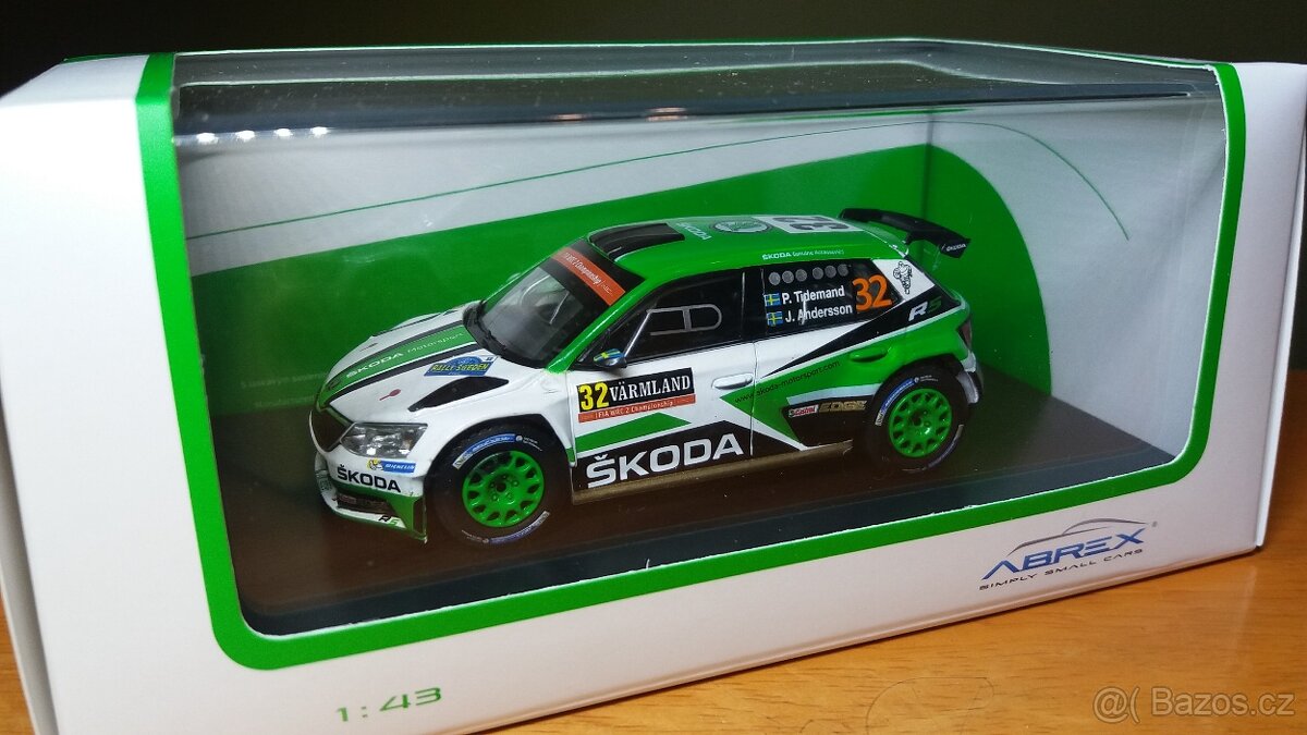 Abrex 1:43 Škoda Fabia III R5 / Rally Sweden 2017