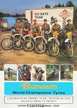 Prodám Plakát JAWA Enduro ISDT 1978