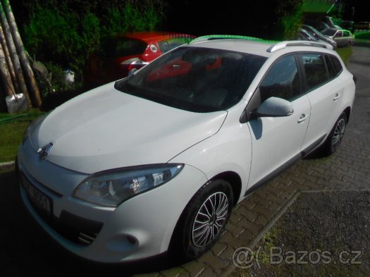 renault megan grantur 1,5dci rok 2011 81kw bílá