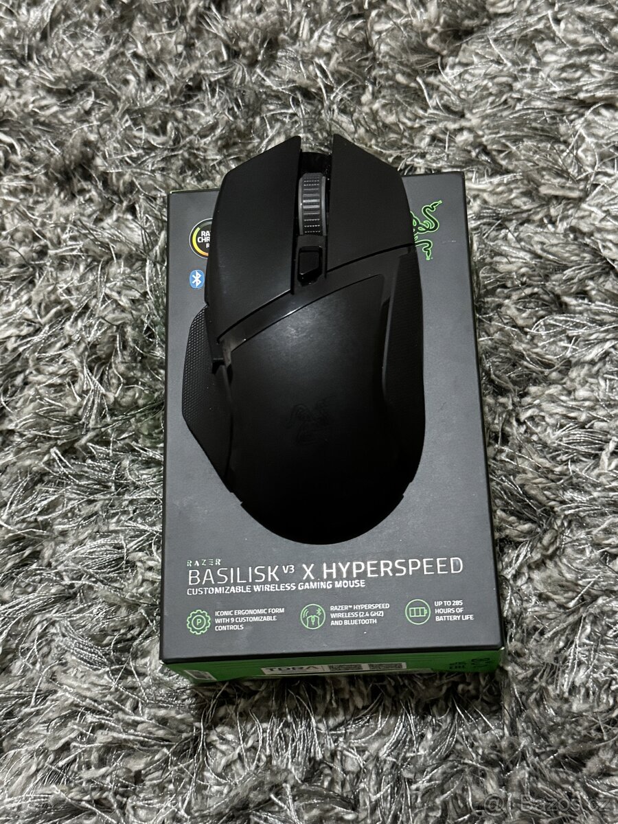 Razer Basilisk V3 x HyperSpeed bezdrátová myš černá