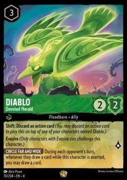 Lorcana URS 070/204 Diablo - Devoted Herald FOIL