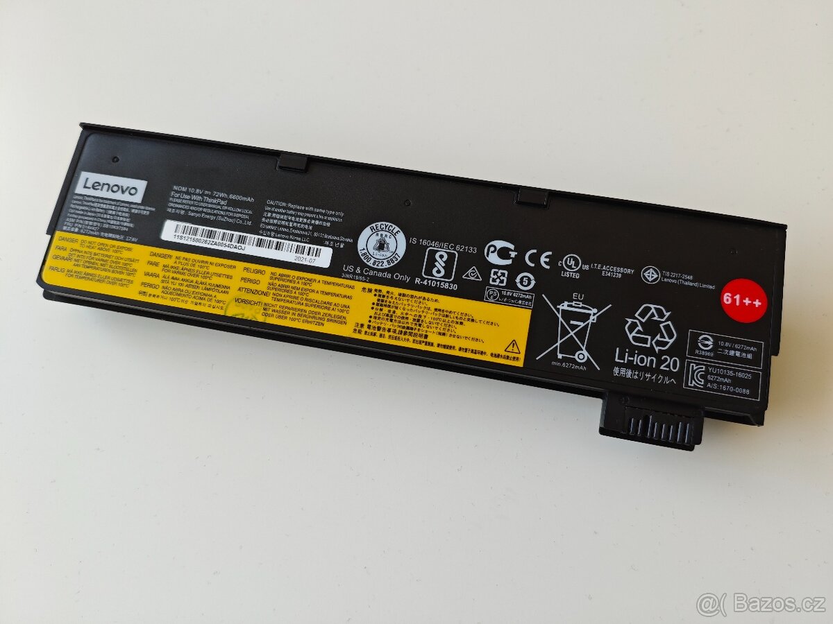 Baterie Lenovo 61++ 72Wh 6článků