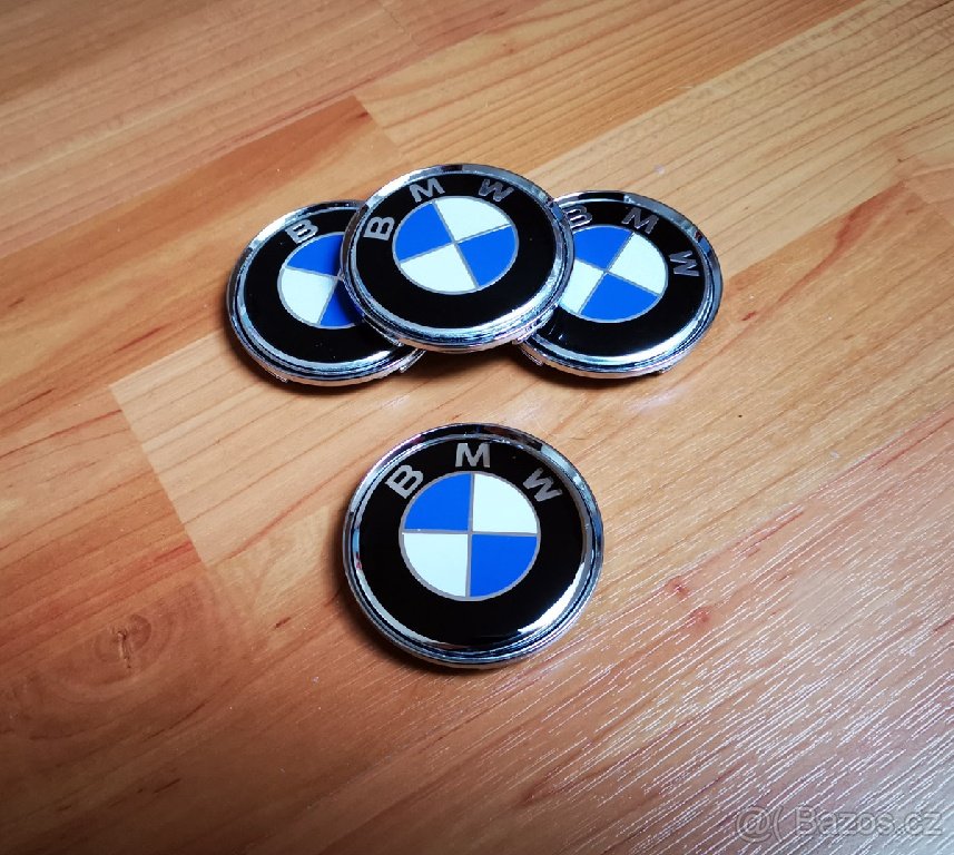 středové krytky BMW 60mm modré černé bílé pokličky