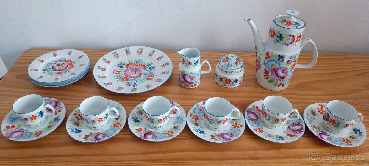 Chodský porcelán set