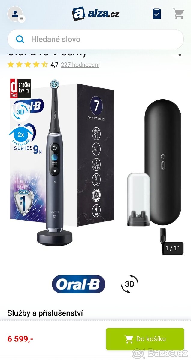 Zubní kartáček Oral-B iO9 Series Black CZ

