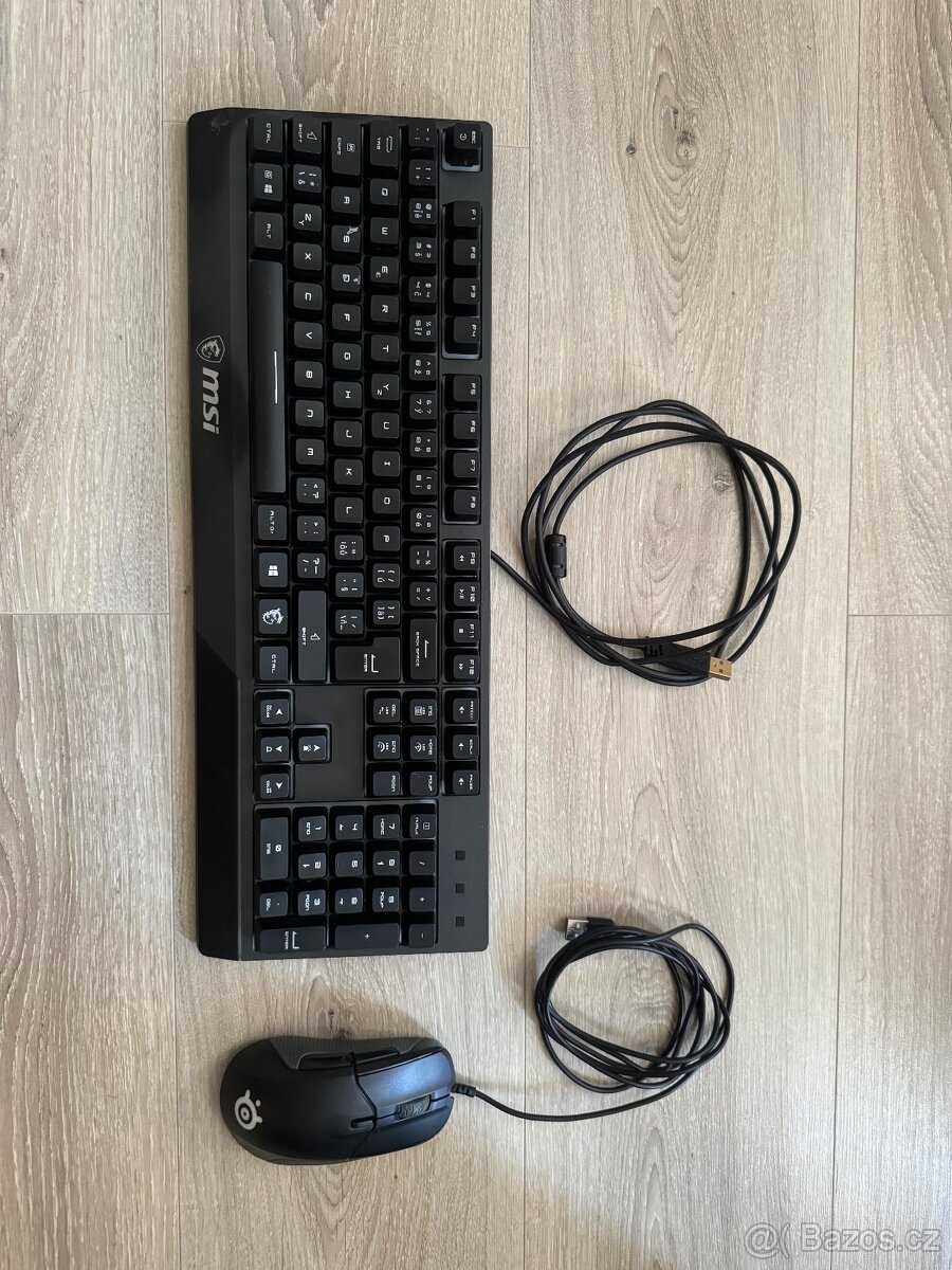 Klávesnice MSI + myš Steelseries