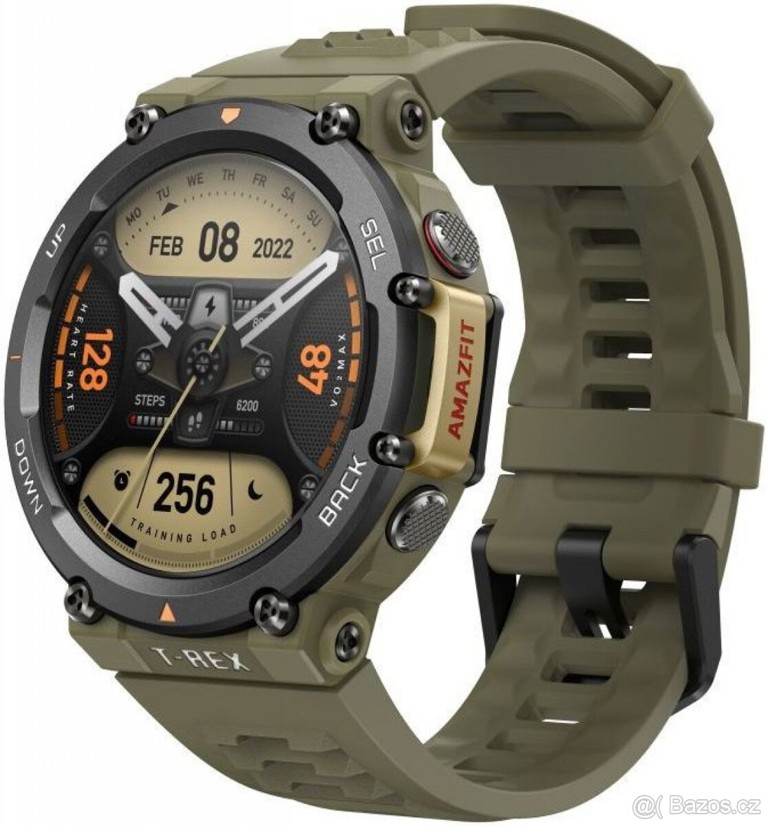 Chytré hodinky Amazfit T-Rex 2, Wild Green, zelené, NOVÉ...