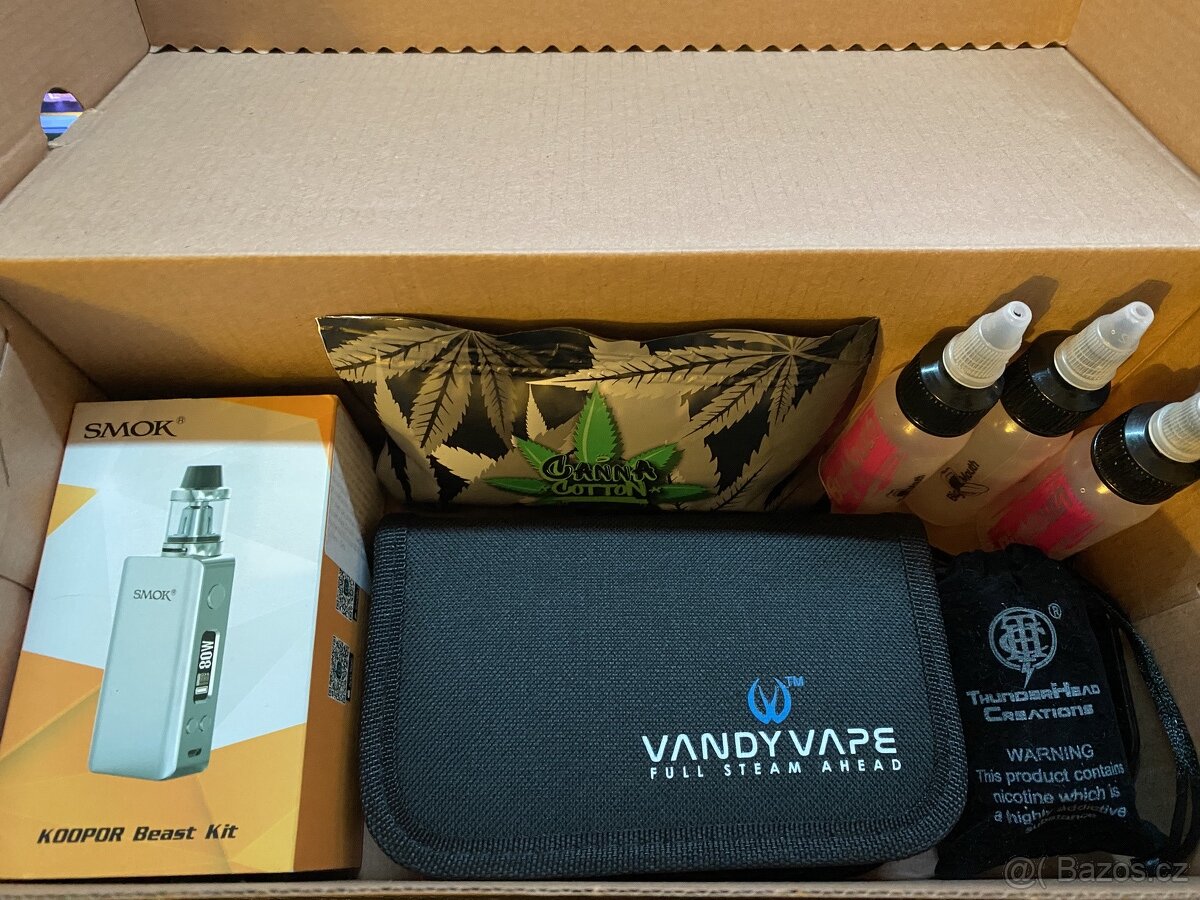 Vape set: smok koopor beast kit, tauren RDA, sada