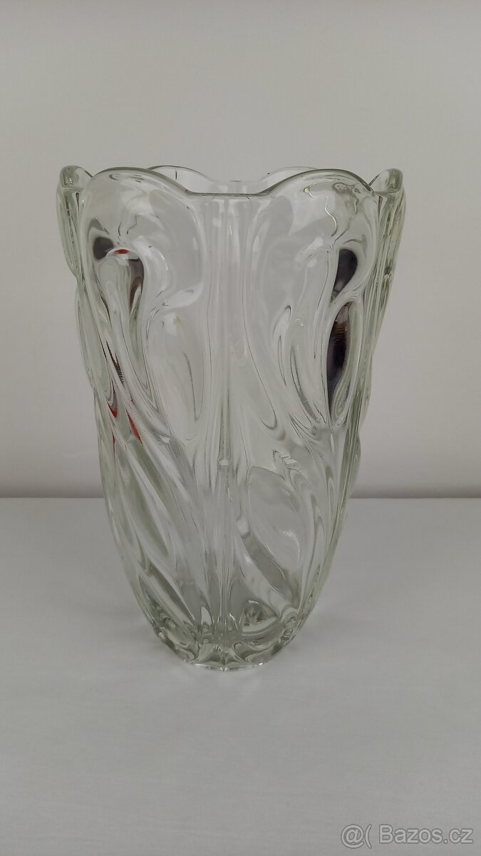 Skleněná váza Heřmanova huť
