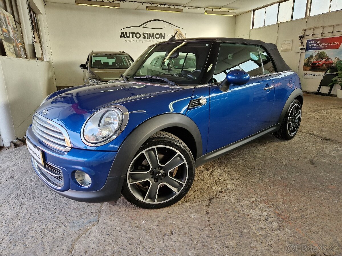 MINI Cooper Cabrio 1.6 90kw-1.Majitel-Led-Výhř.Sklo