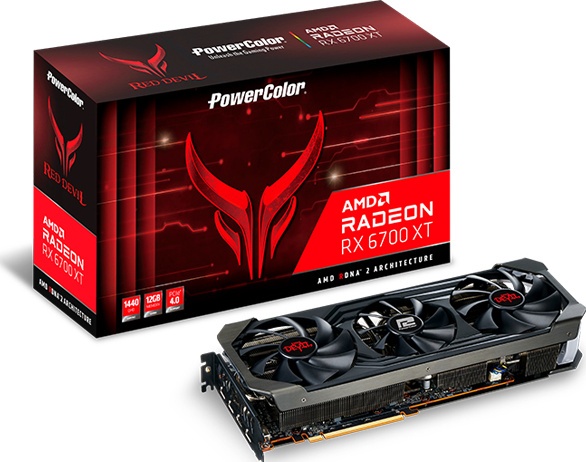 AMD Radeon Powercolor Red Devil RX 6700 XT - krabice, záruka