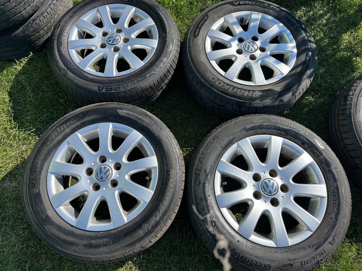 4x alu disky 5x112 R15, letní pneu