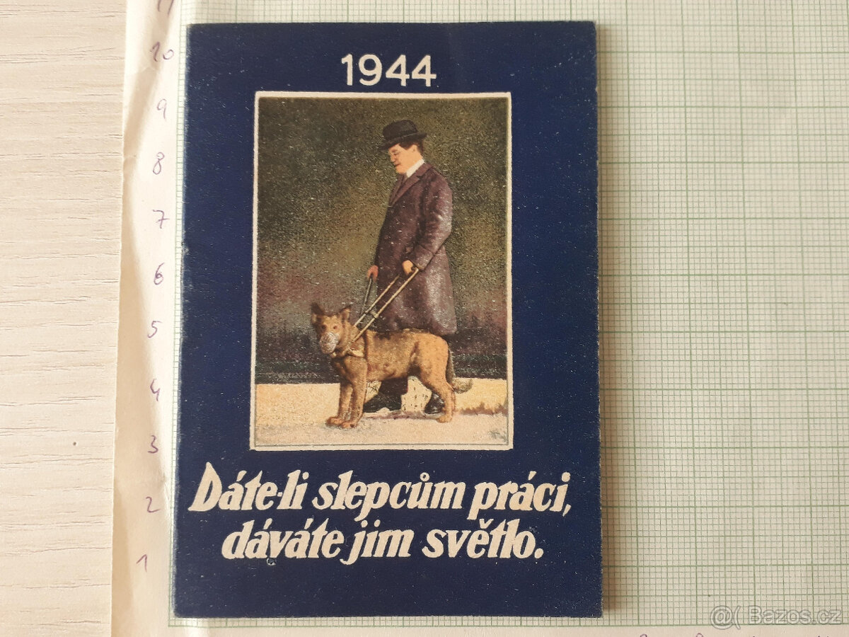 Kalendář 1944 - Podpůrný spolek samostatných slepců