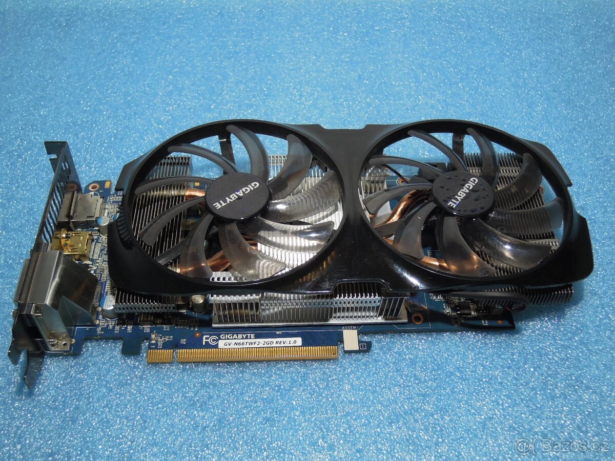 Nefunkční GIGABYTE GTX 660 Ti OC 2GB  chladič/ventilátory OK