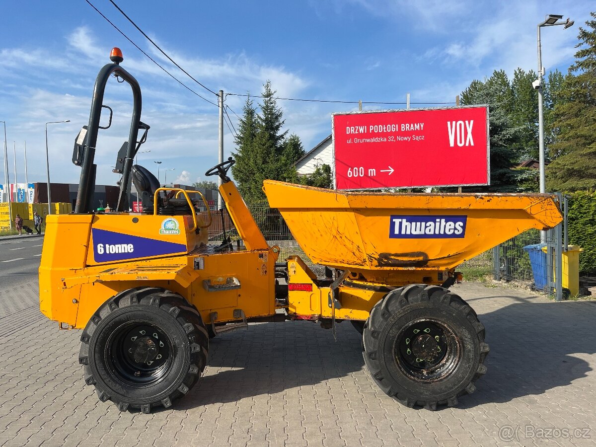 Dumper dempr vyklápěcí Thwaites MACH 866, 6 tun, JCB, Terex