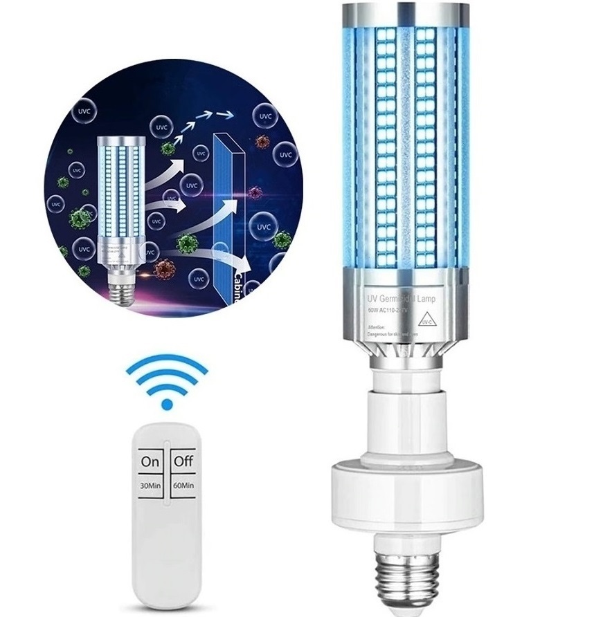 UV-C germicidní dezinfekční žárovka 60W na patici E27.