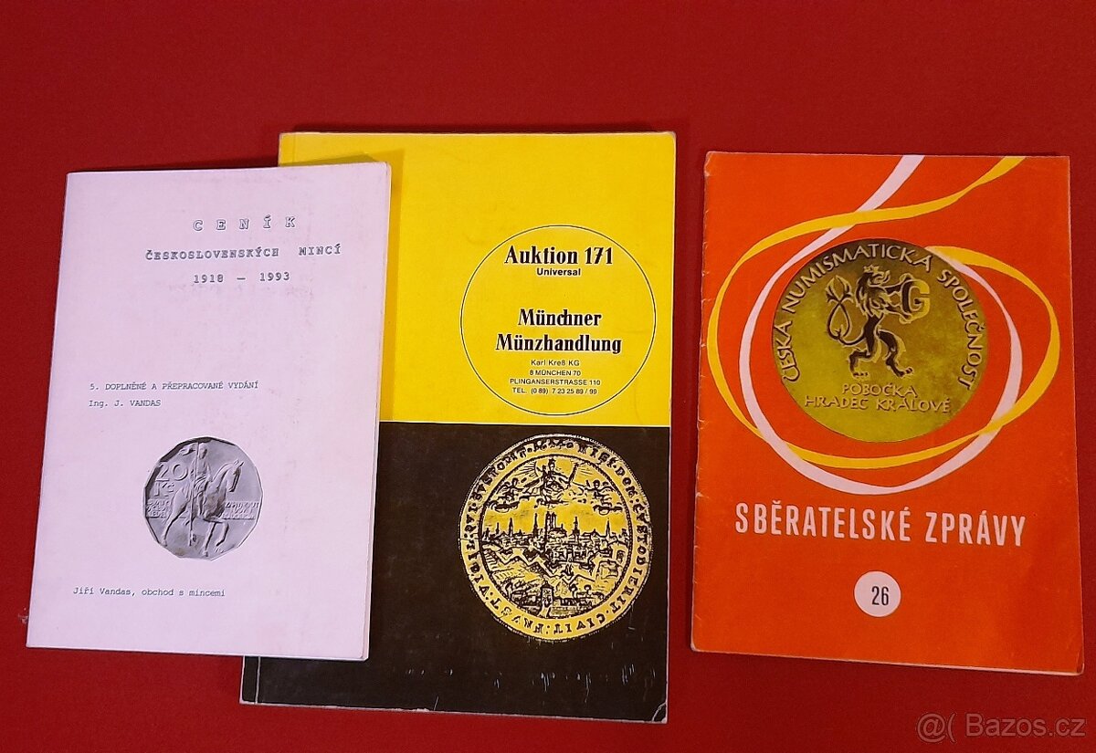 Stará numismatická literatura.