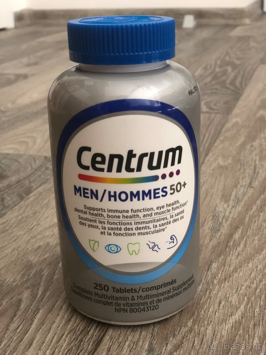 Vitaminy CENTRUM pro muže 50+ 250tbl