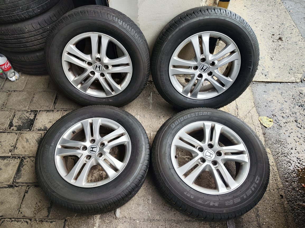 17"letní alu sada 5x114 origo Honda CRV mk3 mk4 225/65 HRV