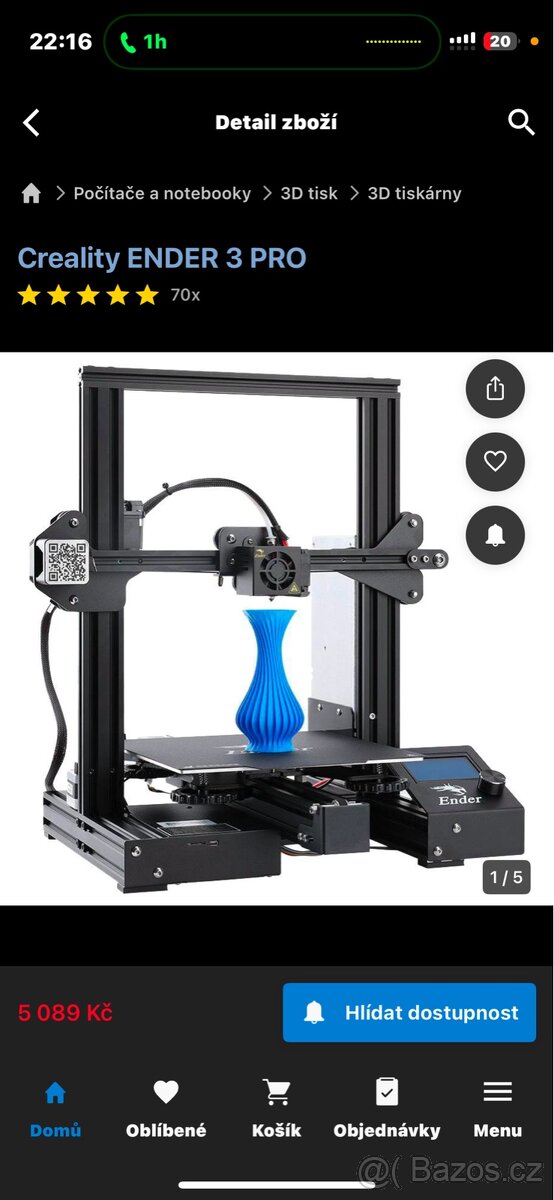 Ender 3 Pro + Skleněná podložka