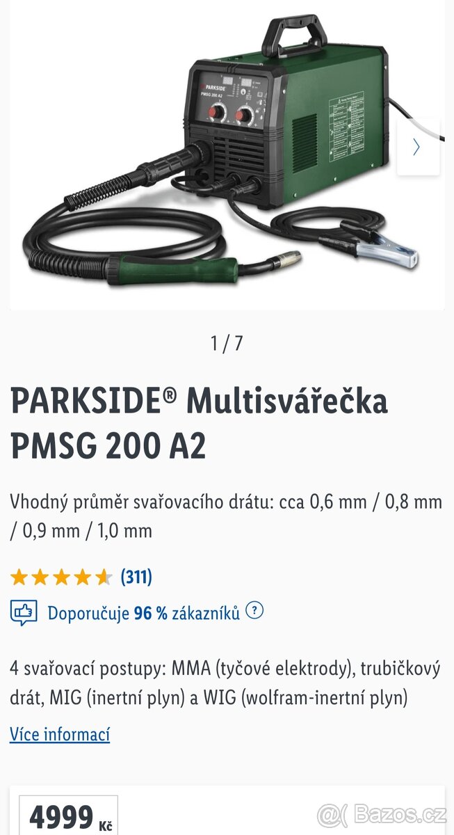 PARKSIDE® Multisvářečka PMSG 200 A2