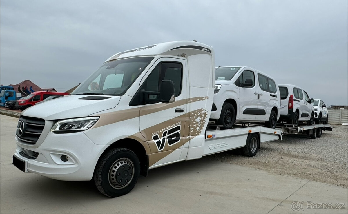 Mercedes-Benz Sprinter - odťahový špeciál so spaním a príves