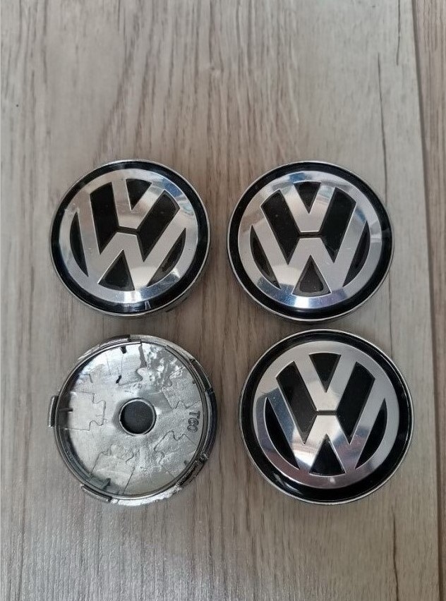 60 mm Středové krytky pokličky loga Volkswagen