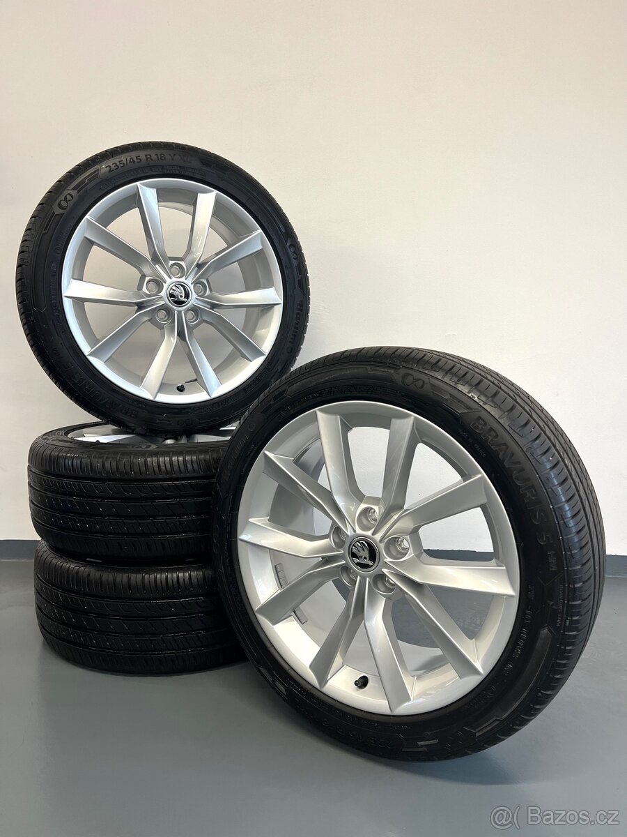 ☀️ Letní Alu kola Modus, Škoda Superb 3, 5x112 r18