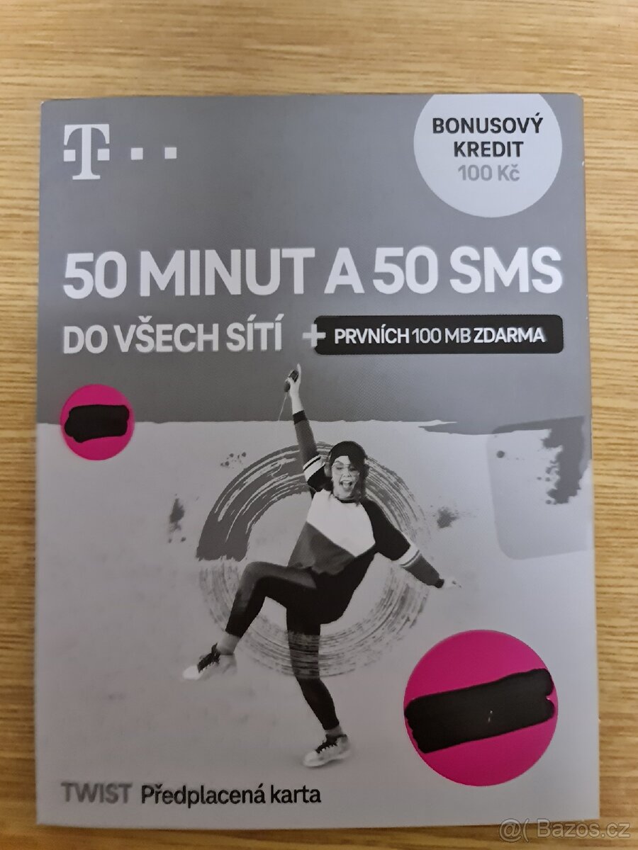 SIM karta T Mobile předplacená s výhodami