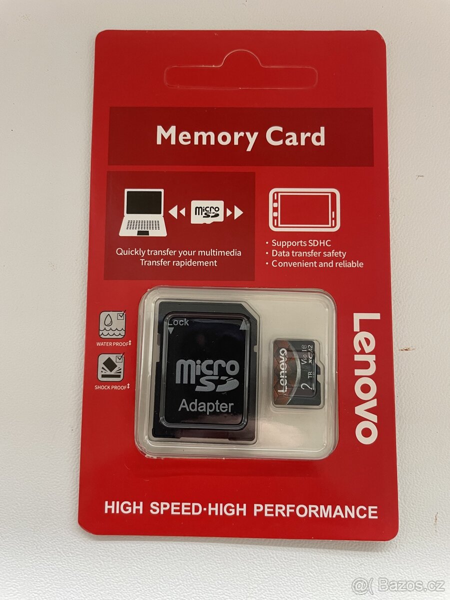 Paměťová karta - micro SD + adaptér - Lenovo