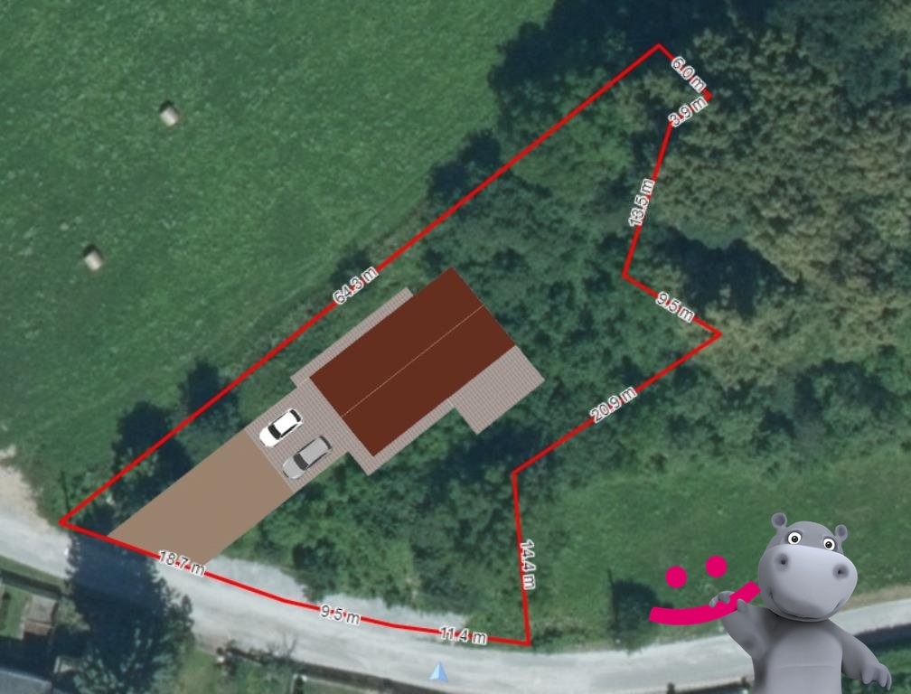 Prodej stavebního pozemku o velikosti 1 161 m2, obec Velké K