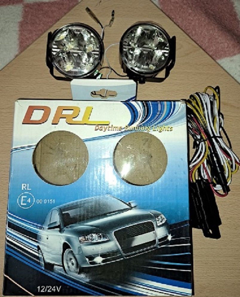 Světla pro denní svícení-Hadex-DRL-2x4-LED.12/24-V.