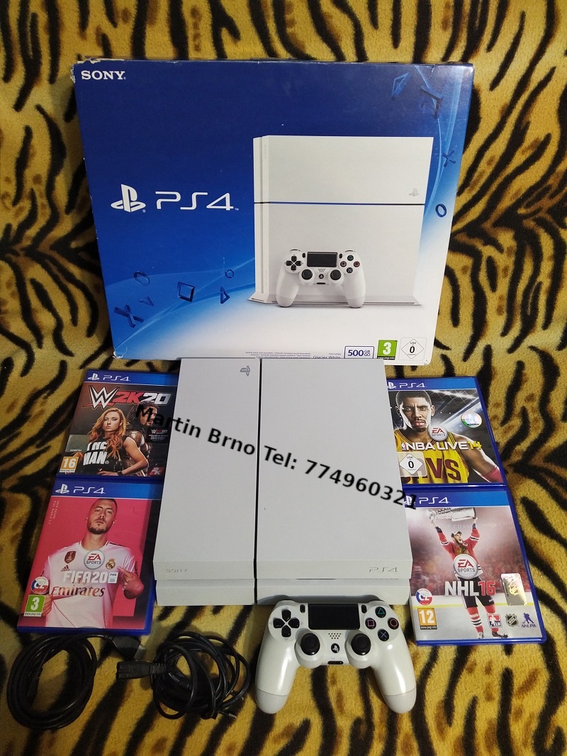 Herní konzole Sony Playstation 4 WHITE EDITION - TOP STAV