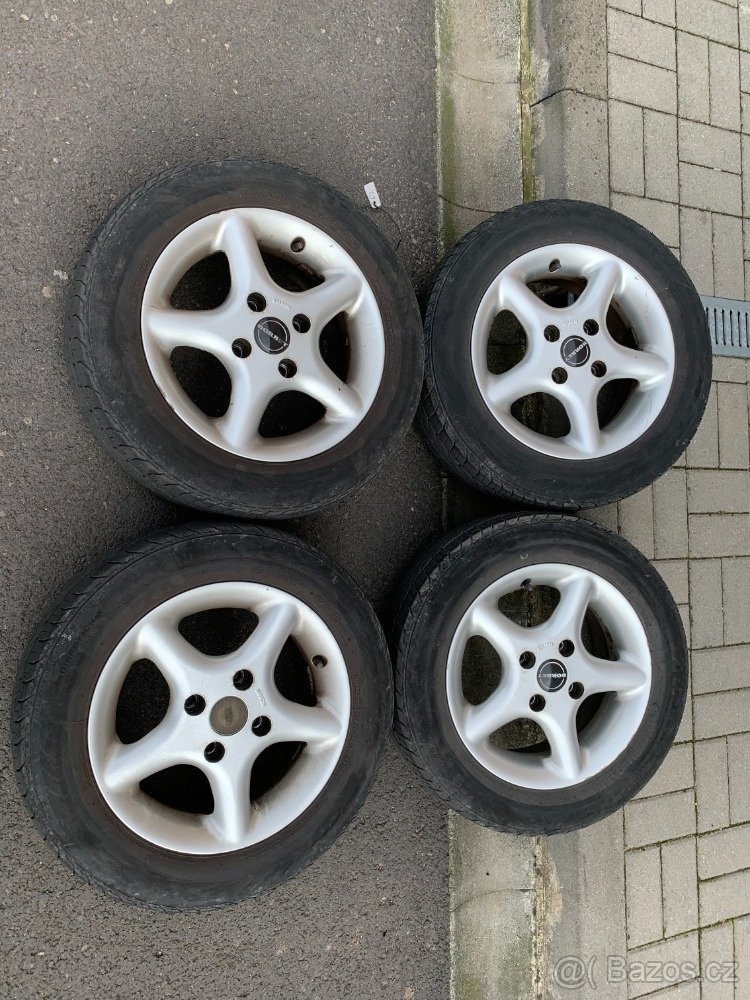 ALU sada kol Borbet + pneu 185/60 R14