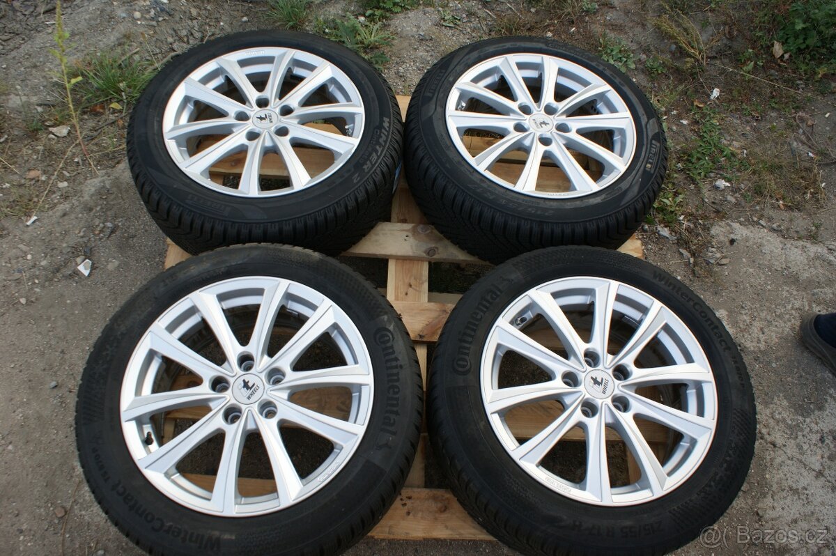 alu 17 Skoda Seat Audi VW zimni pneu 215/55R17