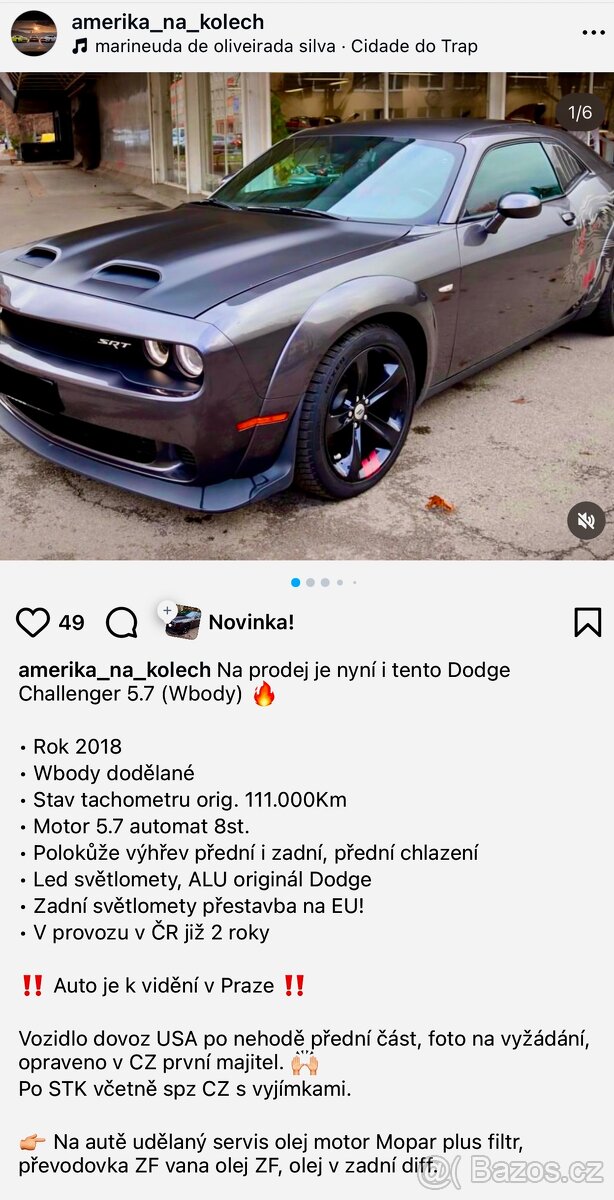 Dodge Challenger 5,7 2018