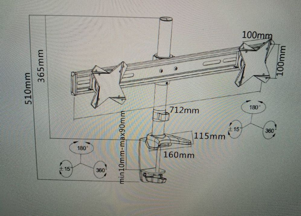 CONNECT IT Twin držák na 2x LCD 13-23"