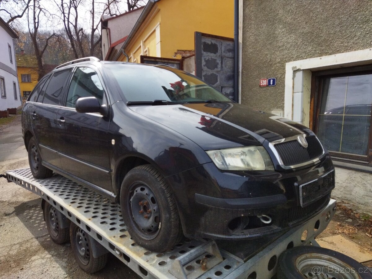 Škoda fabia 1.4 16v 59kw na díly v celku