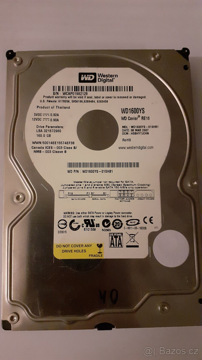 HDD 3,5" 160GB SATA