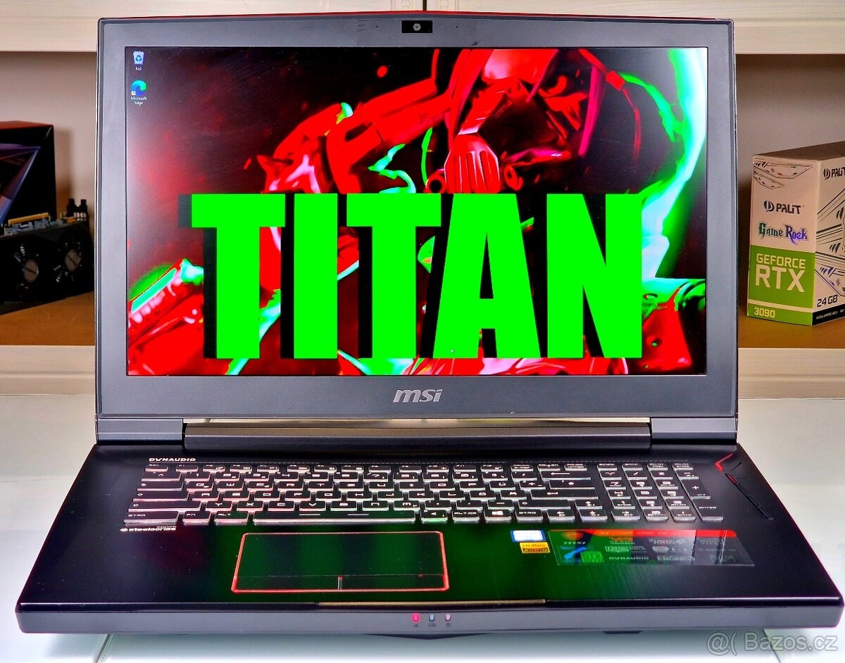 Herní notebook MSI TITAN GT75 | 17,3" 120Hz | GTX 1070 | 32G